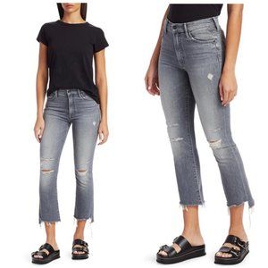 Mother Insider Crop Step Fray Size 24